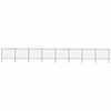 vidaXL Garden Fence with Spear Top Steel 1339x150 cm Black