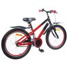 vidaXL Kids Bike 18'' for 5-7 Years Old Red Black