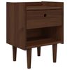 vidaXL Bedside Table BILBAO Dark Caramel 45 x 35 x 59 cm