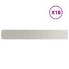 vidaXL Lawn Edgings 10 pcs 15x103 cm Stainless Steel