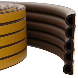 vidaXL Self-Adhesive Window Seal Brown 14 x 12 mm 12 m EPDM Foam