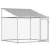 vidaXL Dog Cage with Roof and Door Grey 2x2x2 m Galvanised Steel