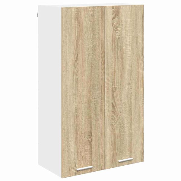 vidaXL Hanging Cabinet Sonoma Oak 60 x 31 x 100 cm Engineered Wood