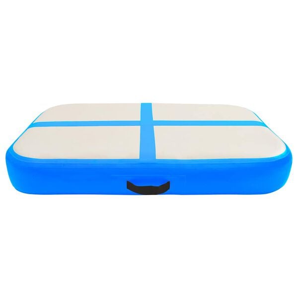 vidaXL Inflatable Gymnastics Mat with Pump 60x100x20 cm PVC Blue