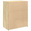 vidaXL Sideboard Sonoma Oak 80x42.5x93 cm Engineered Wood