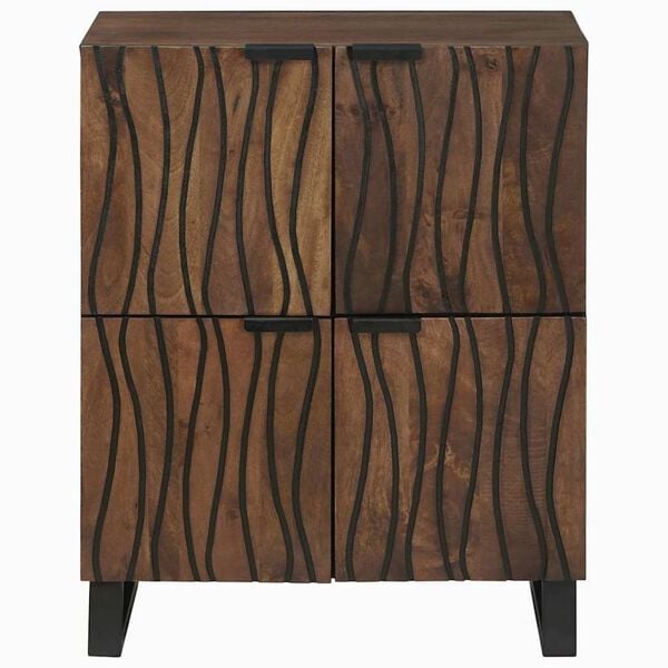 vidaXL Media Storage Cabinets & Racks Brown 60 x 33.5 x 75 cm