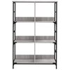 vidaXL Bookshelf Grey Sonoma 78.5x33x117.5 cm Engineered Wood