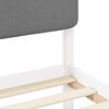 vidaXL Bed Frame with Upholstered Headboard Light Grey 75 x 190 cm