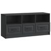 vidaXL TV Cabinet with Drawer Black 102 x 34.5 x 47 cm Engineered Wood