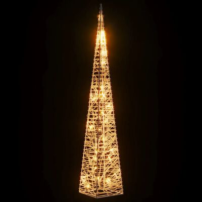 vidaXL Christmas Light Cone 30 LEDs Warm White 60 cm Acrylic
