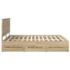 vidaXL Bed Frame with Drawer Sonoma Oak 160 x 200 cm Engineer Wood