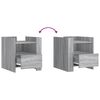 vidaXL Bedside Cabinet Grey Sonoma 45x50x50 cm Engineered Wood