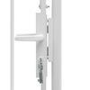 vidaXL Garden Gate Woerden Steel 1x2.25 m White