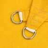 vidaXL Sunshade Sail 160 g/m&sup2; Triangular Yellow 4x5x6.8 m HDPE