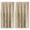 vidaXL Velvet Curtains with Curtains 2 pcs Cream 140 x 140 cm Velvet
