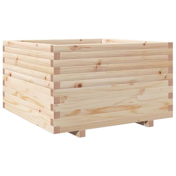 vidaXL Garden Planter 80x80x49.5 cm Solid Wood Pine