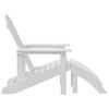 vidaXL Adirondack Chair White 74 x 82 x 92cm HDPE