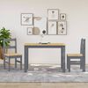 vidaXL Dining Chairs 2 pcs PANAMA Grey 40x46x90 cm Solid Wood Pine