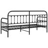 vidaXL Daybed Frame Black 75 x 190 cm Powder-Coated Steel