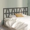 vidaXL Bed Headboard Grey 206x4x100 cm Solid Wood Pine