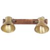 vidaXL Industrial Wall Lamp Brass 45x25 cm E27