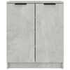 vidaXL Shoe Cabinet Concrete Grey 59x35x70 cm Engineered Wood