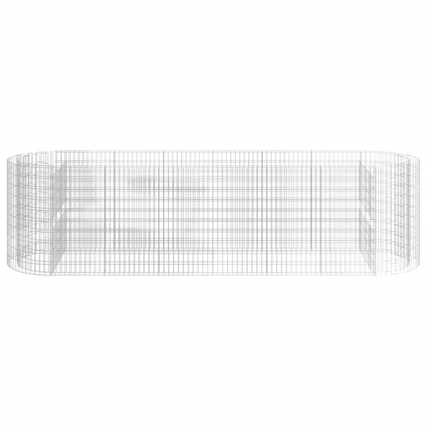 vidaXL Gabion Raised Bed Galvanised Iron 400x100x100 cm