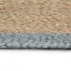 vidaXL Handmade Rug Jute with Olive Green Border 240 cm