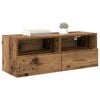 vidaXL TV Wall Cabinet Old Wood 80 x 30 x 30 cm Engineered Wood