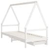 vidaXL Kids Bed Frame with Drawers White 80x200 cm Solid Wood Pine