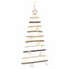 vidaXL Christmas Tree with 30 LEDs Natural 90 cm Solid Ash Wood