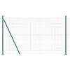 vidaXL Welded Wire Fence with Concrete Base 10 x 1.6 m (W x H)