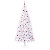vidaXL Artificial Christmas Tree with Stand White 240 cm PVC and Steel