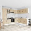 vidaXL 14 Piece Kitchen Cabinet Set Kalmar Sonoma Oak Engineered Wood