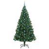 vidaXL Artificial Christmas Tree with 300 LEDs with Stand Green 210 cm