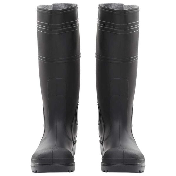 vidaXL Rain Boots Black Size 38 PVC