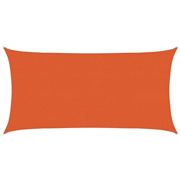 vidaXL Sunshade Sail 160 g/m&sup2; Orange 2x4 m HDPE