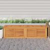 vidaXL Garden Storage Box with Bag 200x50x55 cm Solid Wood Teak