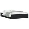 vidaXL Bed Frame with Drawers without Mattress Black 150x200 cm