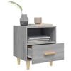 vidaXL Bedside Cabinet Grey Sonoma 40x35x47 cm