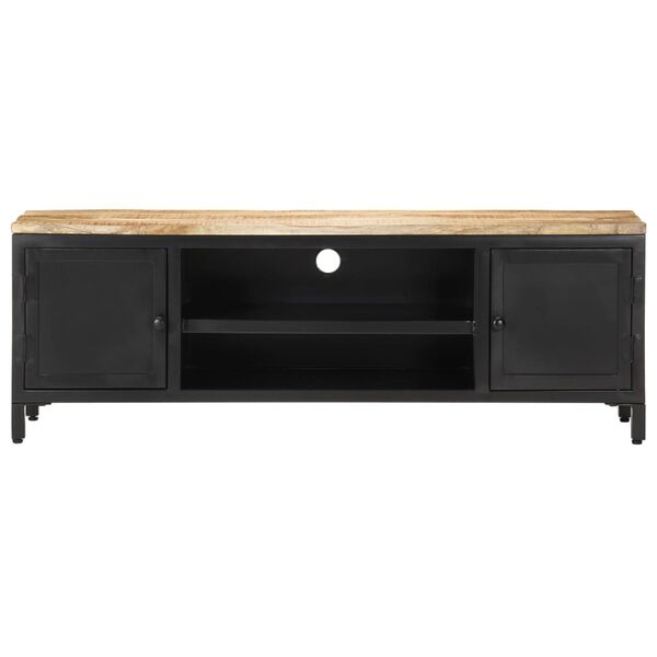 vidaXL TV Cabinet 120x30x40 cm Solid Rough Mango Wood