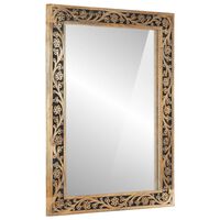 vidaXL Bathroom Mirror 50x70x2.5 cm Solid Wood Mango and Glass