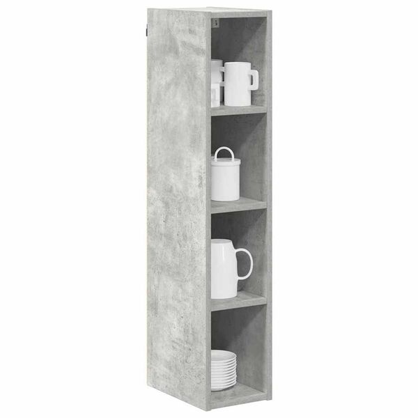 vidaXL Hanging Cabinet with Storage Concrete Grey 20 x 29.5 x 100 cm