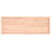 vidaXL Wall Shelf 140x50x(2-4) cm Untreated Solid Wood Oak