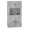 vidaXL Highboard Concrete Grey Engineered Wood