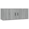 vidaXL 3 Piece TV Cabinet Set Grey Sonoma Engineered Wood