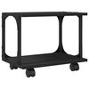 vidaXL Printer Stand 2-Tier Black 41x28x33,5 cm Engineered Wood