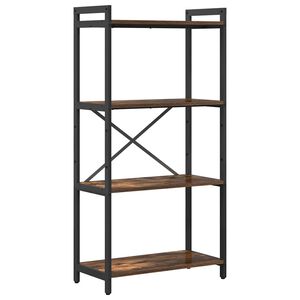 vidaXL Bookshelf 60 x 30 x 120 cm Engineered Wood Smoked Oak