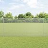 vidaXL Fence with Post Silver 1.4 x 25 m Steel