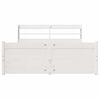vidaXL Bed Frame with Headboard without Mattress White 120x190 cm Small Double